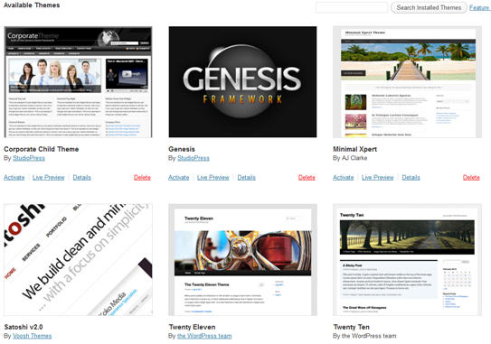 WordPress Themes