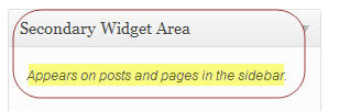 wordpress 3.6 sidebar widget